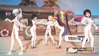 mmd r18 Kimagure Mercy RWBY girls sexy anal queen 3d hentai