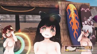 mmd r18 Kimagure Mercy RWBY girls sexy anal queen 3d hentai