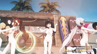 mmd r18 Kimagure Mercy RWBY girls sexy anal queen 3d hentai