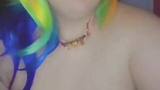 Slutty Rainbow Kitty Teases and Squirts - Purchase Full Vid on Fansly