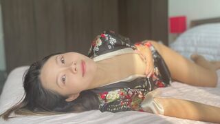 Asian Sexy Bunny likes to suck dick and get a creampie from her wet pussy