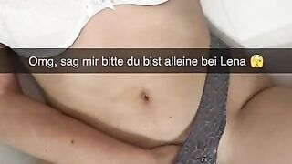 Freund betrügt seine Freundin auf Snapchat mit Ihrer besten Freundin und creampied Sie in den Arsch