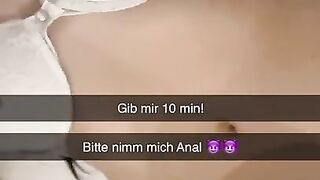 Freund betrügt seine Freundin auf Snapchat mit Ihrer besten Freundin und creampied Sie in den Arsch