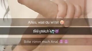 Freund betrügt seine Freundin auf Snapchat mit Ihrer besten Freundin und creampied Sie in den Arsch