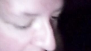 Bbw sucking BBC while fishing