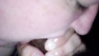 Bbw sucking BBC while fishing