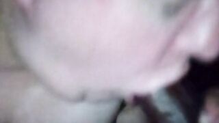 Bbw sucking BBC while fishing