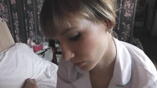 Handjob from a nurse