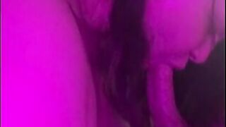(CLIP) Horny goth BBW drains big dick on big tits and sucks out what’s left