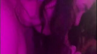 (CLIP) Horny goth BBW drains big dick on big tits and sucks out what’s left