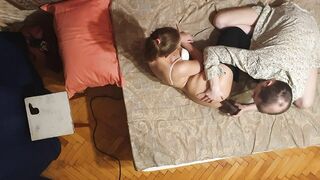He man fuck girl in the ass with BBC dildo sex toy anal plays