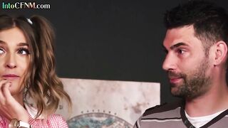 21yo CFNM learns how to jerk in 3some with voyeur MILF