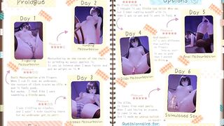 Masturbation Diary - Hentai Game Pornplay - Ep 1 - Fingering Training and Intense Squirting in Front of the Camera