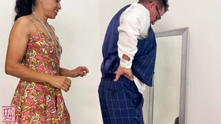 Latina Milf Helps You Out Of Your Suit And Into Her Mouth