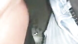 My Date Fucked My Squirting Pussy In Public and Cum on my Stockings And Sent My Husband the Video