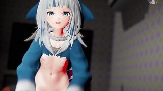 Vtuber Gura - Sexy Cowgirl POV