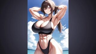 Muscle beauty illustration collection 1