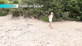 LISSSA flashing on the beach