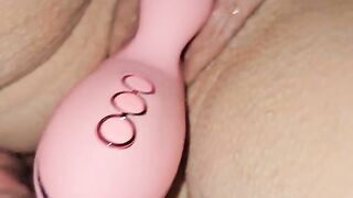 Giving my husband and friend a good show fucking my rotating g spot vibrator