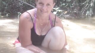 First Time Casting With Popular Country Girl On Spring Break In The Middle Of The Woods In Creek