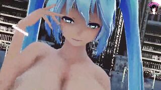 Thick Miku With Huge Tits Dancing In Sexy Stockings (3D HENTAI)