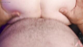 Fucking the misses' hairy pussy POV style