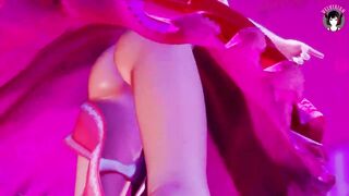 Sexy Thick Teen In Pink Dress Dancing + Gradual Undressing (3D HENTAI)