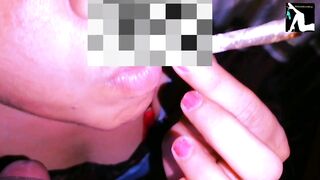 sri lankan Smoking girl blowjob ,very fun,මලක් ඔතල දුමක් දන ගමන් පයිය කටට අරන් සැපක් ගත්තා.. asian c