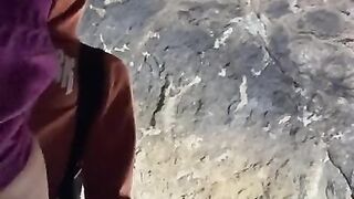 Having sex in a cave during a hiking trip, he couldnt stay quiet ???? #helicopter