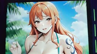 One Minute Cum Challenge to Nami Open Legs Pissing No Bikini