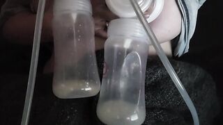 Watch me PUMP/MILKING MYSELF *mini session*