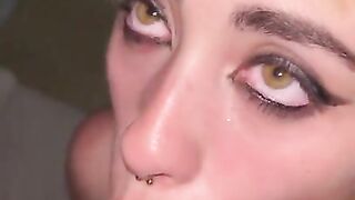 Sloppy deepthroat blowjob after gym PT 1
