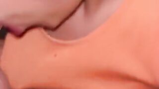 Sloppy deepthroat blowjob after gym PT 1