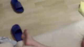 Sloppy deepthroat blowjob after gym PT 1