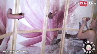 MyDirtyHobby - 3 cocks in her first gloryhole