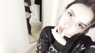 NAUGHTY TEEN Masturbates in Public Changing Room