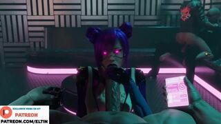 Cyberpunk Sex Doll Serves Client With Deep Blowjob ????| Hottest Blender Hentai Cyberpunk 2077 4K 60fp