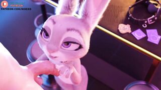 JUDY HOPPS BLOWJOB AD GETTING CUM ON FACE - EXCLUSIVE FURRY ZOOTOPIA HENTAI ANIMATION 4K 60FPS