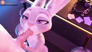 JUDY HOPPS BLOWJOB AD GETTING CUM ON FACE - EXCLUSIVE FURRY ZOOTOPIA HENTAI ANIMATION 4K 60FPS