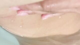 Japanese submissive masturbation in bath tub