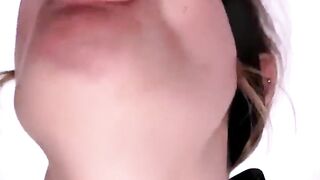 Schoolgirl Loves To Suck My Throbbing Cock Every Morning. Cum In Her Mouth Close-Up