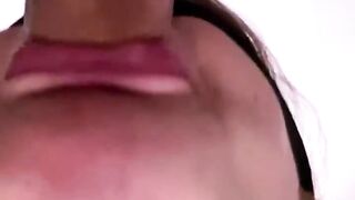 Schoolgirl Loves To Suck My Throbbing Cock Every Morning. Cum In Her Mouth Close-Up