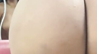 Very hot Latina masturbation with dildo and moaning a lot!