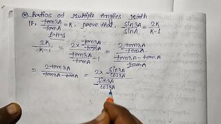 Class 12 Ratios of multiple angles Math part 29 Slove by Bikash Educare