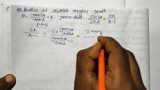 Class 12 Ratios of multiple angles Math part 29 Slove by Bikash Educare