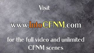 CFNM office femdoms give group HJ to lucky colleague