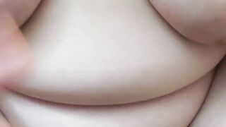 Masturbated while my roommates were downstairs. Just a quickie, I show you how wet I got at the end.