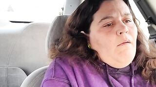 Horny Slut in Car Can't Wait Until Home to Get Off