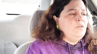 Horny Slut in Car Can't Wait Until Home to Get Off