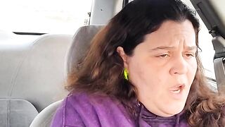 Horny Slut in Car Can't Wait Until Home to Get Off